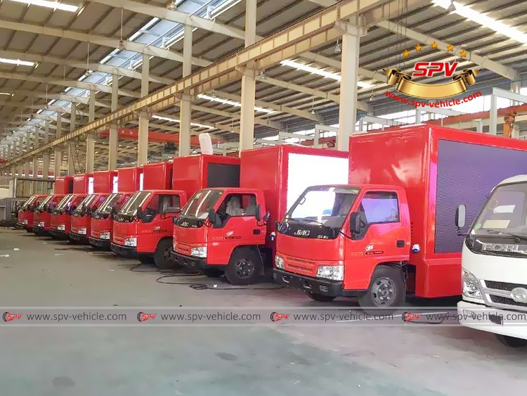 LED Advertising Truck JMC - In Workshop